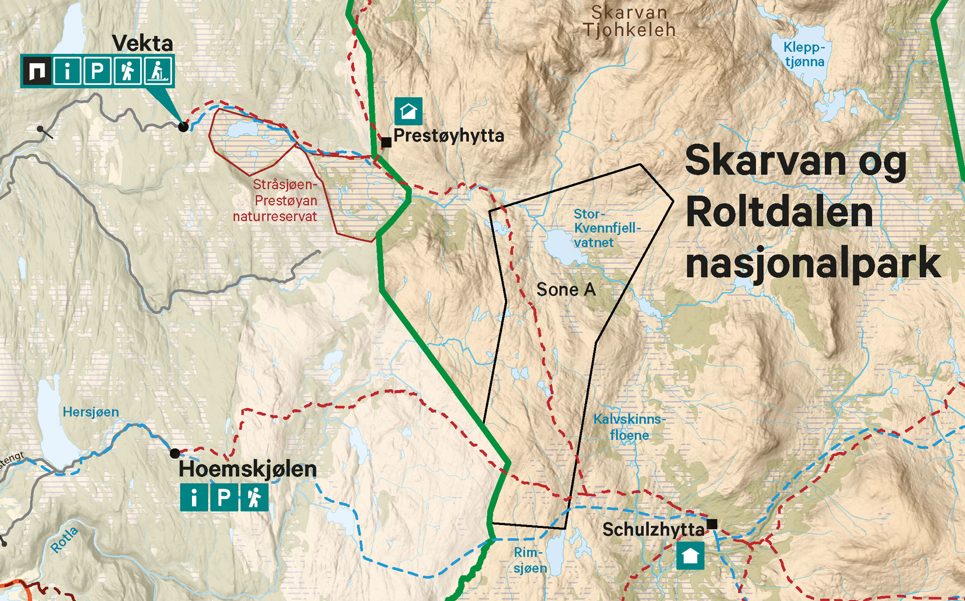 Kart over kvernsteinsbrudd.